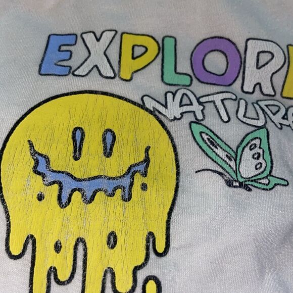 4/$30 Weekend Warriors Explore Nature Graphic Tee for  - White Size S - Picture 5 of 7